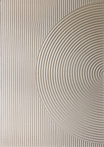 " Beige Field 4 " High textured abstract beige acrylic art von Yana Sagan, Malerei kaufen auf Singulart