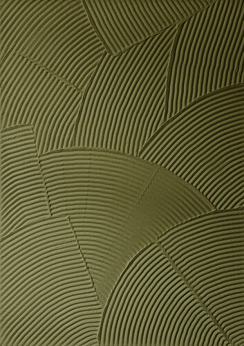 " Field 3 " Green acrylic abstract high textured art van Yana Sagan, Schilderij te koop op Singulart