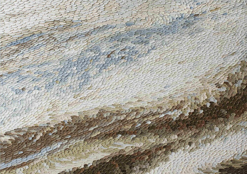 " Bona " Abstract blue brown high textured acrylic art by Yana Sagan, 회화 for Sale on Singulart