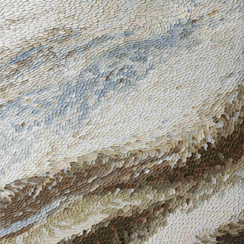 " Nota " High textured abstract brown blue acrylic art by Yana Sagan, 회화 for Sale on Singulart
