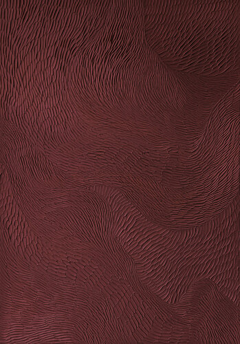 " Burgundy Fluency 5 " Burgundy abstract acrylic high textured art de Yana Sagan, Pintura a la venta en Singulart