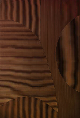 " Brown Field 5 " Brown abstract acrylic high textured art by Yana Sagan, 회화 for Sale on Singulart