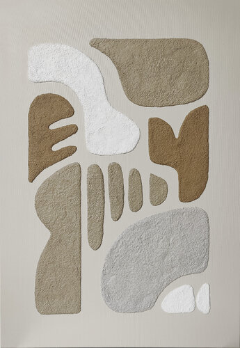 " Brown Rye 3 " Brown high acrylic textured abstract art by Yana Sagan, Painting for Sale on Singulart