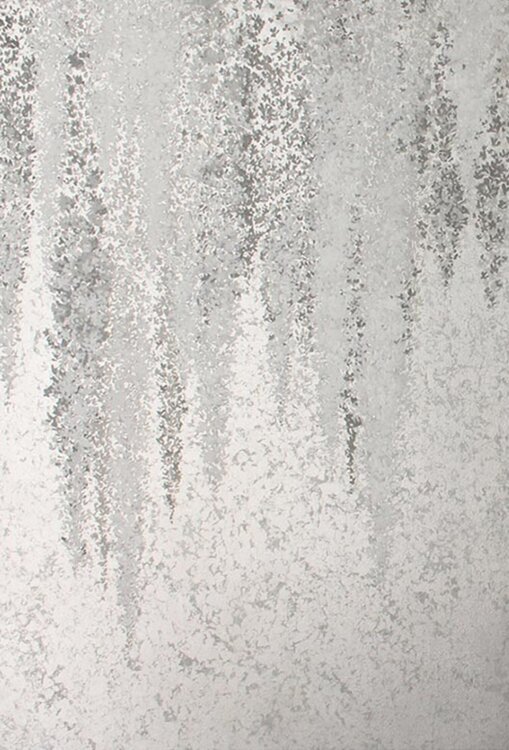 " Silver Wisteria " Wisteria silver abstract acrylic art Yana Sagan