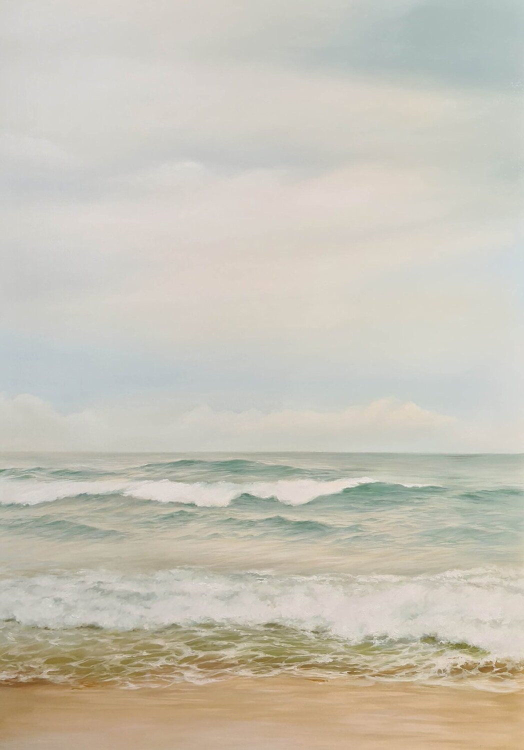 " Serene " Seascape oil canvas art Yana Sagan Dipinto originale in vendita