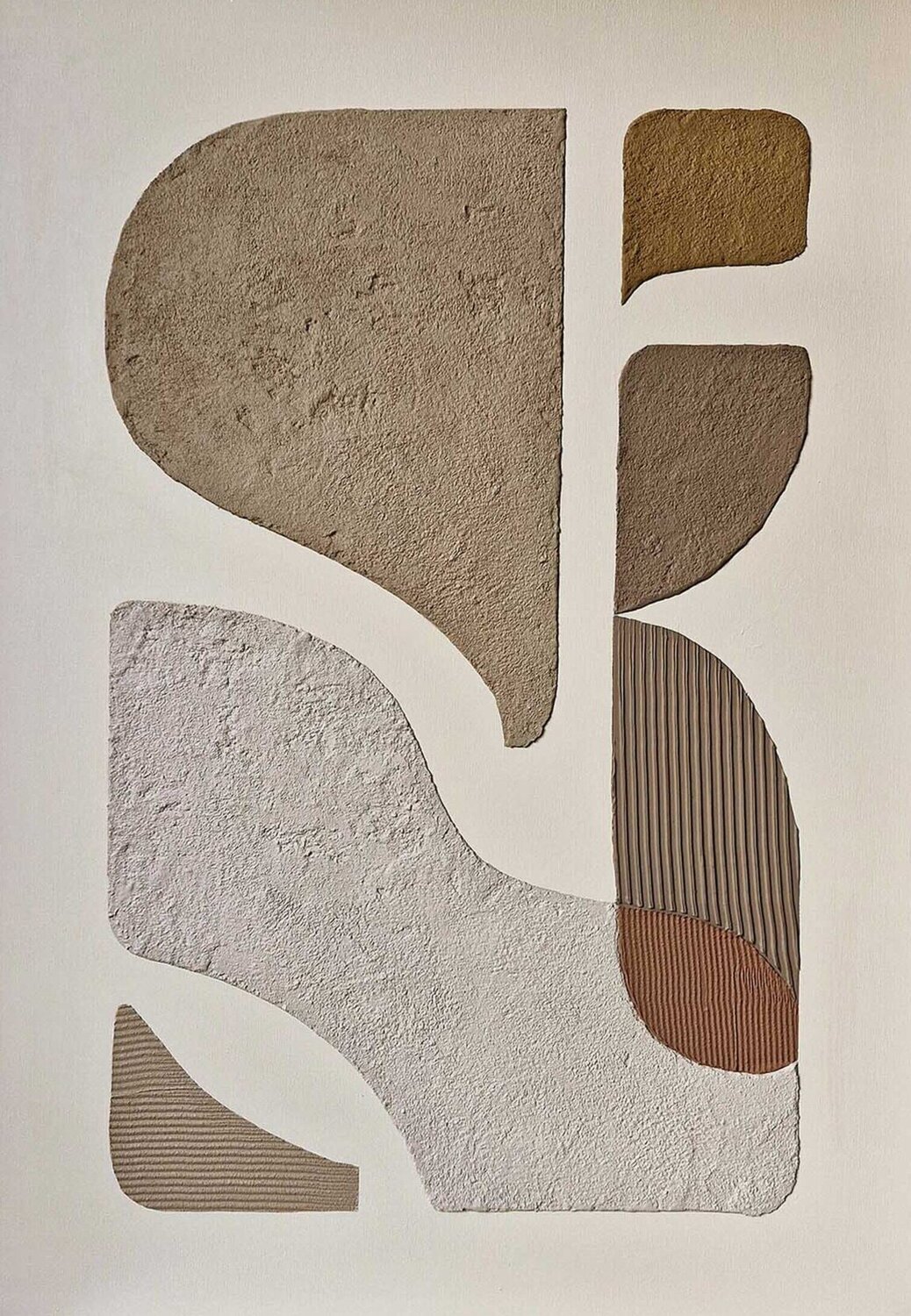 " Bay 3 " Brown high acrylic textured abstract art Yana Sagan Originalgemälde zu verkaufen