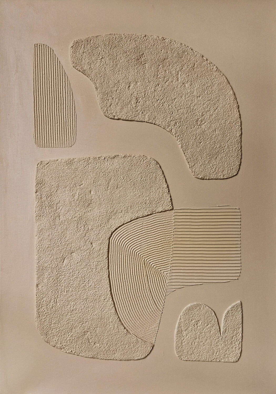 " Brown Bay 2 " Abstract acrylic tan high textured wall art Yana Sagan Originalgemälde zu verkaufen