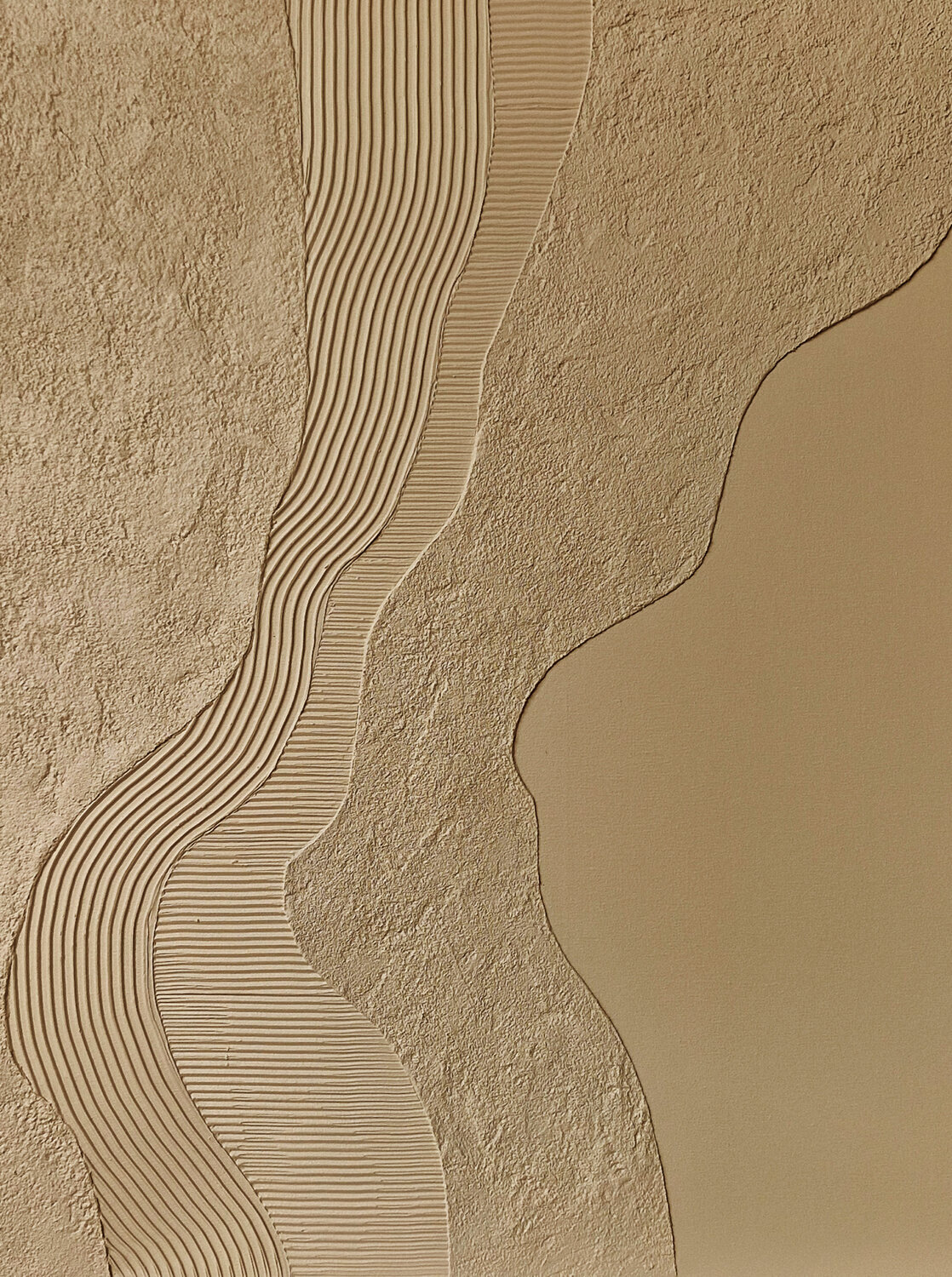 " Nile " Beige abstract acrylic high textured art Yana Sagan Originalgemälde zu verkaufen