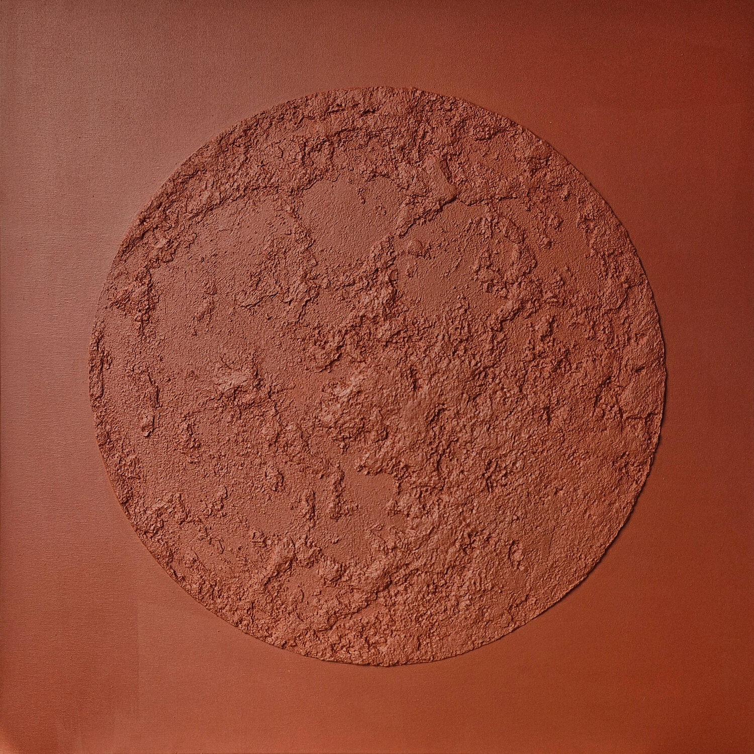" Red Moon " Abstract red moon acrylic high textured art Yana Sagan Originalgemälde zu verkaufen