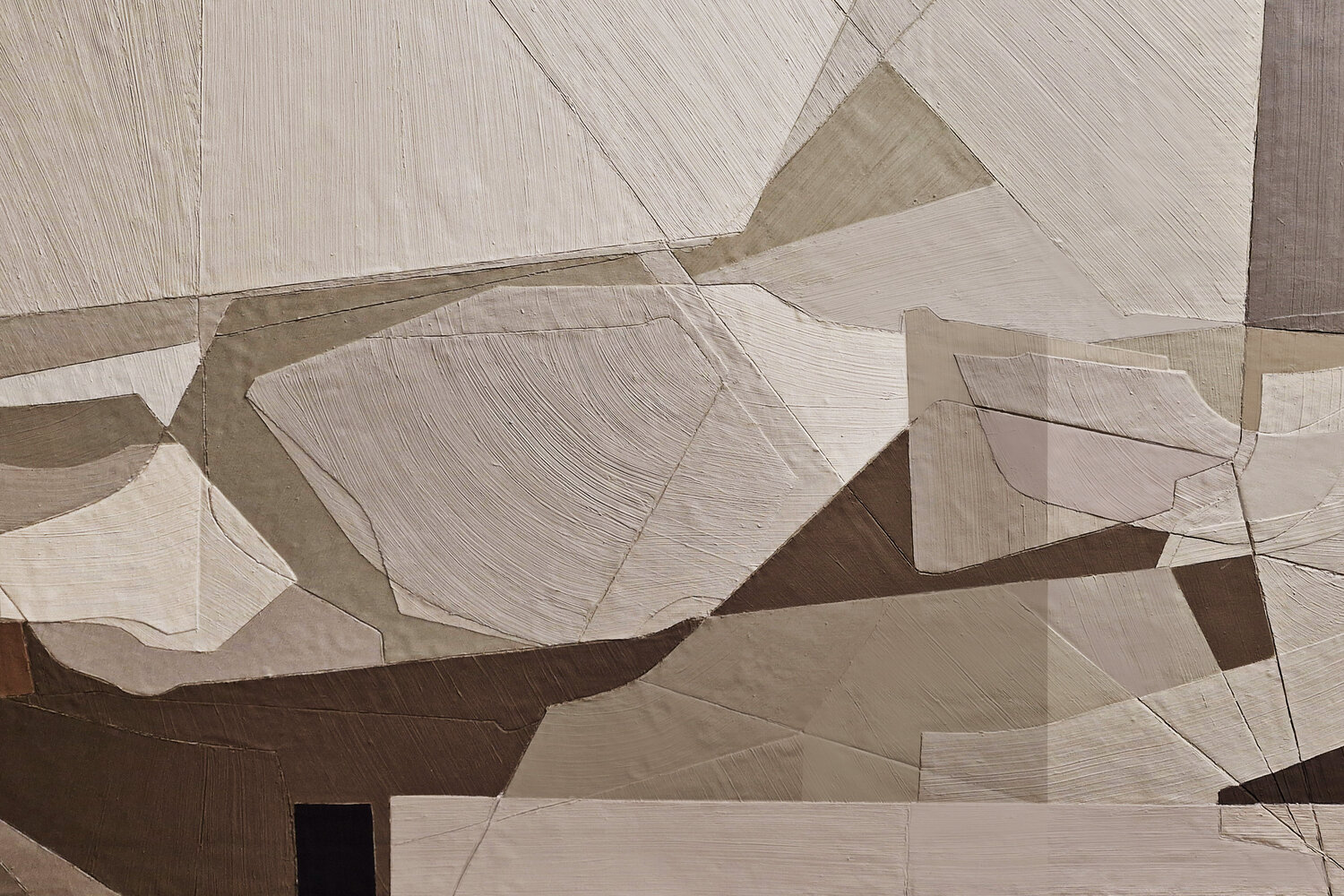 "Bella 6 " Geometric brown beige acrylic abstract high textured art Yana Sagan Originalgemälde zu verkaufen