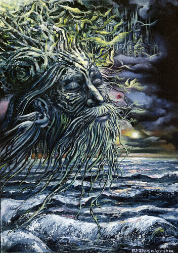 Hans Christian Andersen's fairy tale "The Last Dream of the Old Oak Tree" di Olena Brzhosniovska, Altri media in vendita su Singulart
