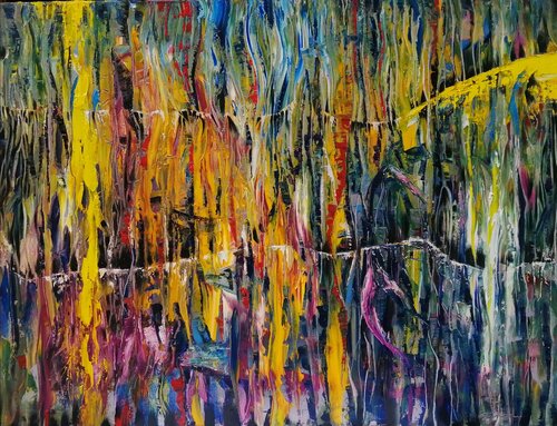 Painting "Summer" canvas/oil van Olena Brzhosniovska, Andere media te koop op Singulart