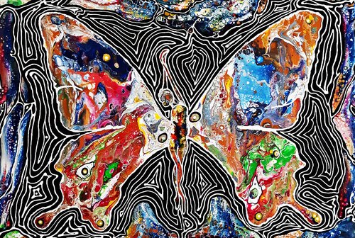 Madame Butterfly di Maria Elena Di Lascio, Pittura in vendita su Singulart