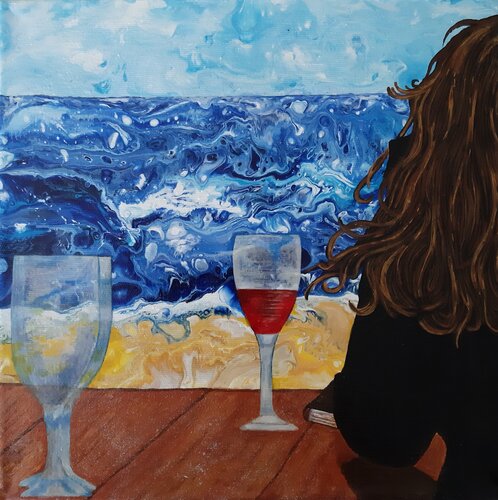 Mare d'Inverno par Maria Elena Di Lascio, Peinture en vente sur Singulart