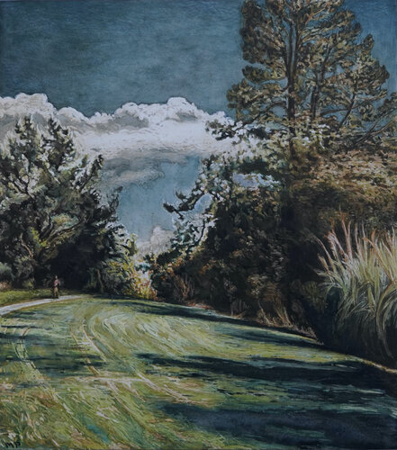 a walk in the park par Marie Pascal, Dessin en vente sur Singulart