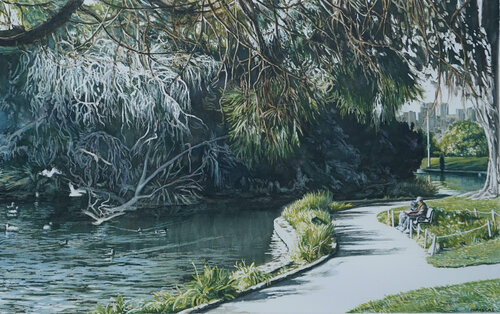 Lakeside memories von Marie Pascal, Zeichnungen kaufen auf Singulart
