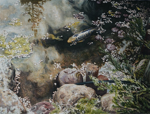 Hakone Garden Pond Marie Pascal