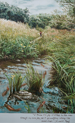 Joy of Fishes by Marie Pascal, 紙の作品 for Sale on Singulart