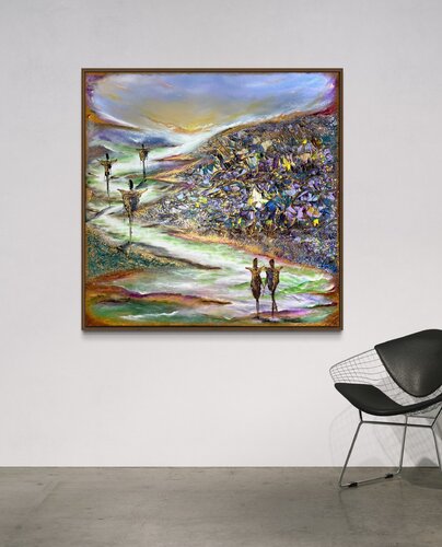 L‘amore trova una via van Oana-Alexandra Vilcu, Schilderij te koop op Singulart