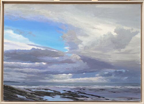 " Tormenta en La Corniche" by Conchi Artero, Painting for Sale on Singulart