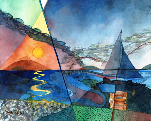 Dusk Over the Chesapeake van David Ralph, Schilderij te koop op Singulart