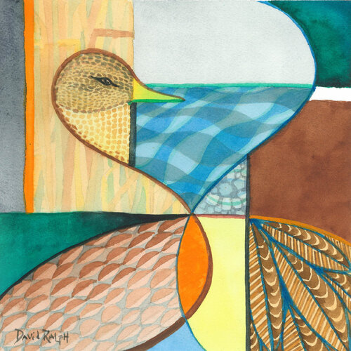 Waterfowl I von David Ralph, Malerei kaufen auf Singulart