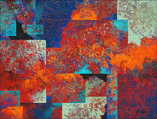 Geometry In Motion van Nancy Eckels, Schilderij te koop op Singulart