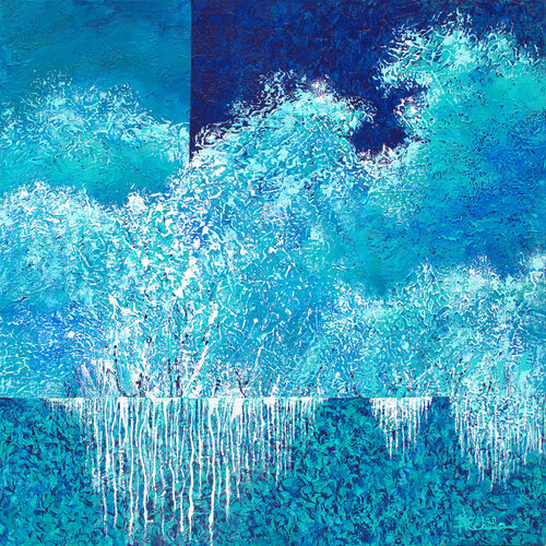 Sea Wall 2 van Nancy Eckels, Schilderij te koop op Singulart