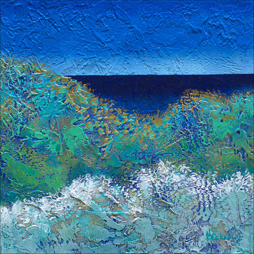 Golden Waves van Nancy Eckels, Schilderij te koop op Singulart