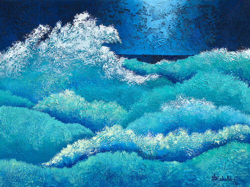 Shy Moon van Nancy Eckels, Schilderij te koop op Singulart