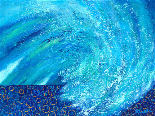Bubbly at the Beach van Nancy Eckels, Schilderij te koop op Singulart