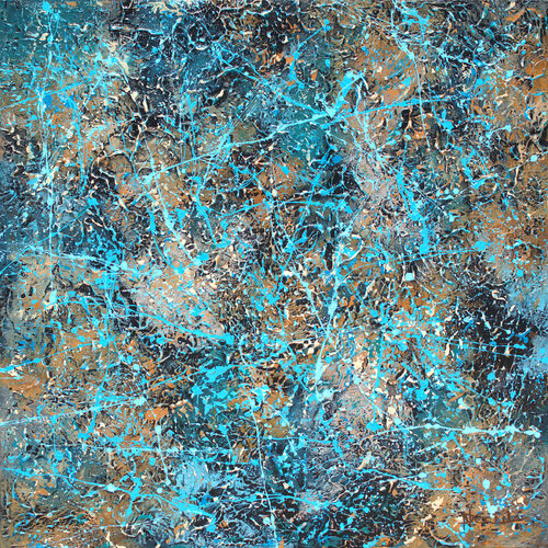 A Mysterious Background di Nancy Eckels, Pittura in vendita su Singulart