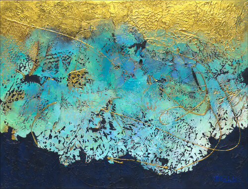 Ocean Lace van Nancy Eckels, Schilderij te koop op Singulart