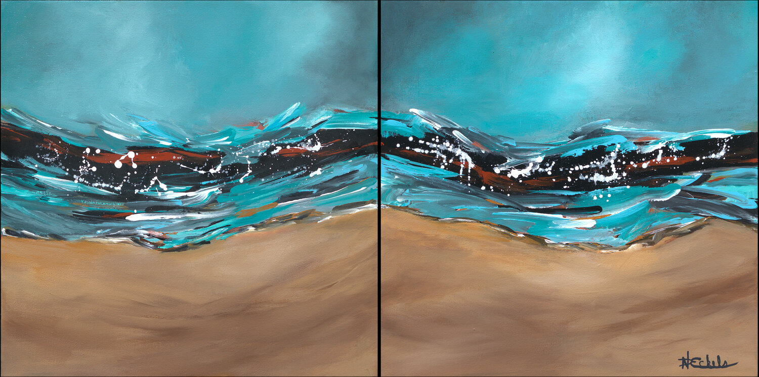 Waves and Wet Sand Nancy Eckels