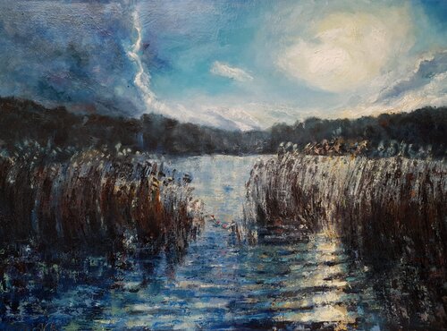 "Quaiet before" by Boguslawa Bryska, Painting for Sale on Singulart