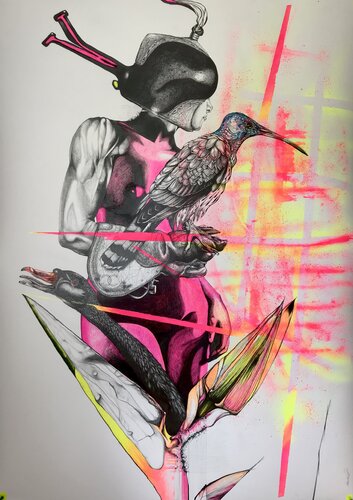 SuperPower by Patrick Reischel, 종이 for Sale on Singulart