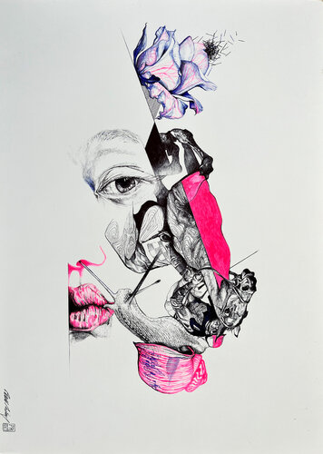 Cut 3 by Patrick Reischel, 종이 for Sale on Singulart