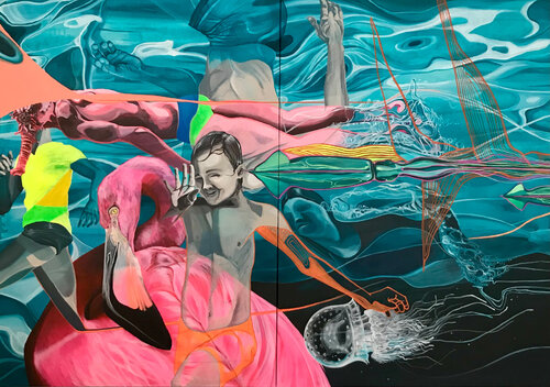 Im ewigen Strom by Patrick Reischel, 회화 for Sale on Singulart