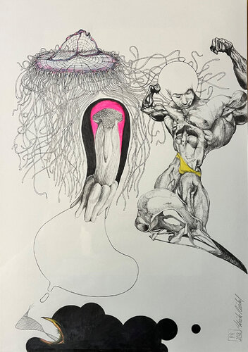 Medusa 2 by Patrick Reischel, 종이 for Sale on Singulart