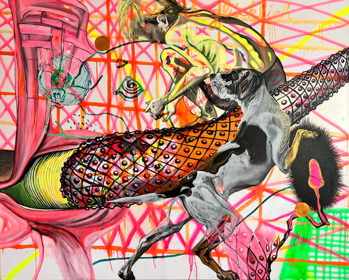 Unfertig – Bin ich glücklich by Patrick Reischel, 회화 for Sale on Singulart