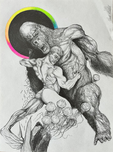 Same Story van Patrick Reischel, Werk op papier te koop op Singulart