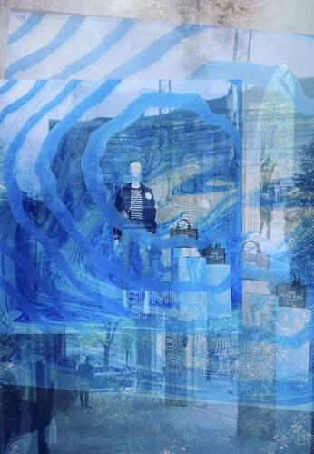 BLUE SHADOW ZÜRICH van Gabriele Breu, Digitaal te koop op Singulart