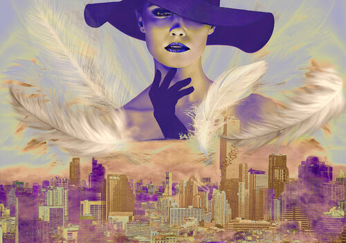 GUARDIAN ANGEL BANGKOK van Gabriele Breu, Digitaal te koop op Singulart