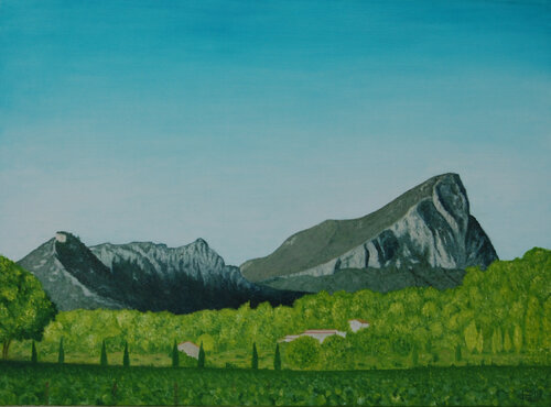 Pic Saint-Loup van jean-michel poveda, Schilderij te koop op Singulart