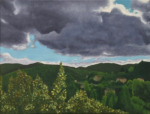 Depuis la chambre di jean-michel poveda, Pittura in vendita su Singulart