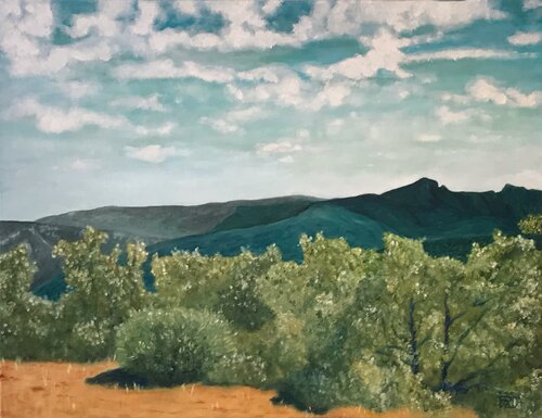 Paysage Saint-Bresson di jean-michel poveda, Pittura in vendita su Singulart
