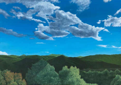 Sur les hauteurs de Paillerols di jean-michel poveda, Pittura in vendita su Singulart