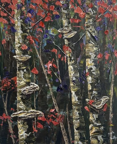 Deep Woods:  Symbiotic van Gayle Faulkner, Schilderij te koop op Singulart