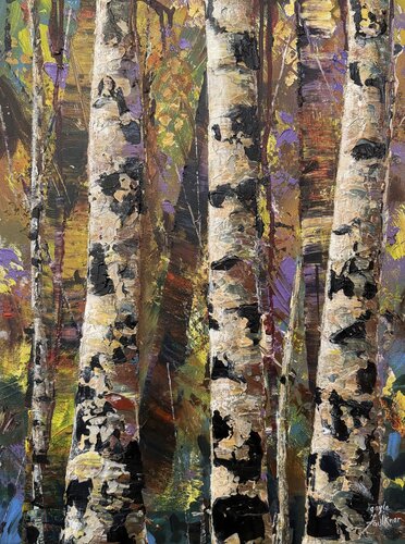 Deep Woods: Mardi Gras van Gayle Faulkner, Schilderij te koop op Singulart