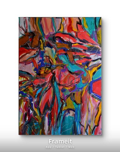 Quello che leggo nei tuoi occhi - What I read in your eyes van Miriam Rita Scotto, Schilderij te koop op Singulart